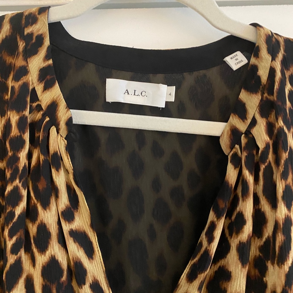 A.L.C. Sidney Dress - Leopard Print - Picture 2 of 5